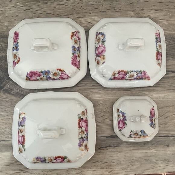 Vintage MZ Altrohlau Czechoslovakia CMR coffe Tea Canister set kerag Carlsbad - Picture 4 of 16